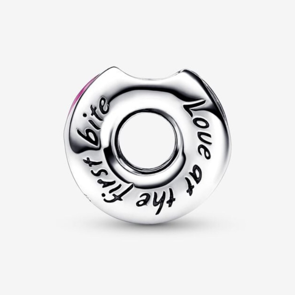 NWOT Sparkling Sprinkled Donut Charm Sterling Silver 925 - Picture 2 of 16